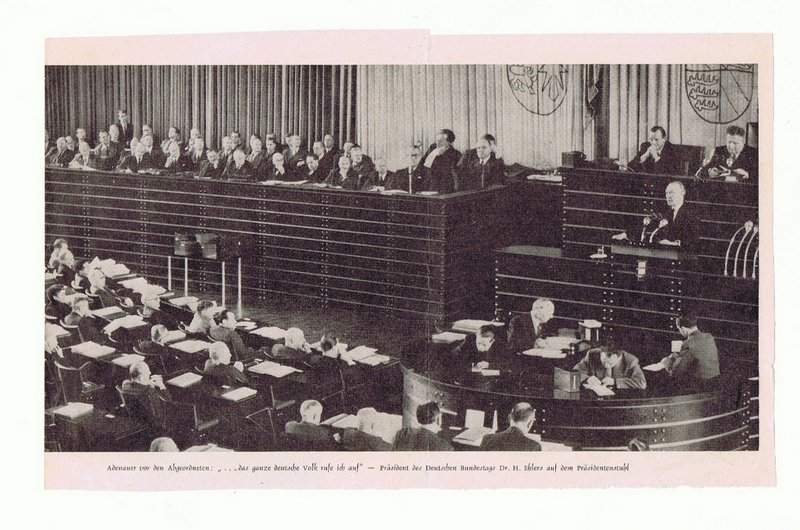 Deutscher Bundestag 1952 - Bilder